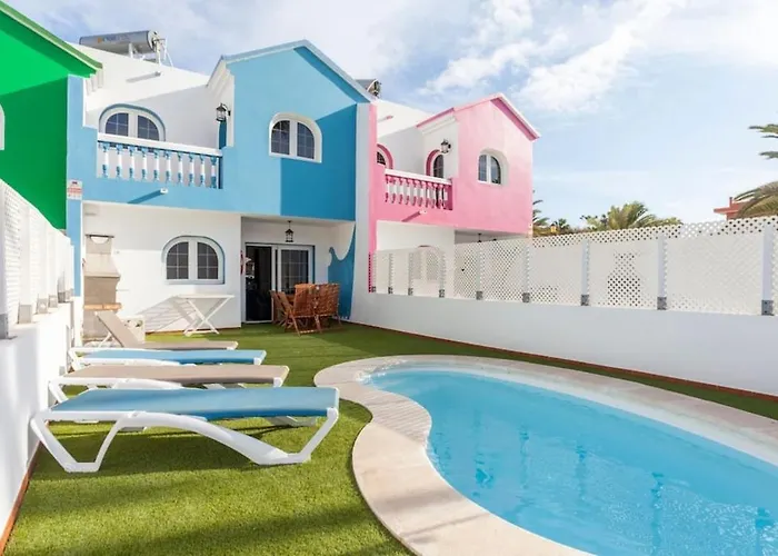 Coralejo Beach Villa Agua With Private Pool, Bbq & Fast Wifi By Amazzzing Travel