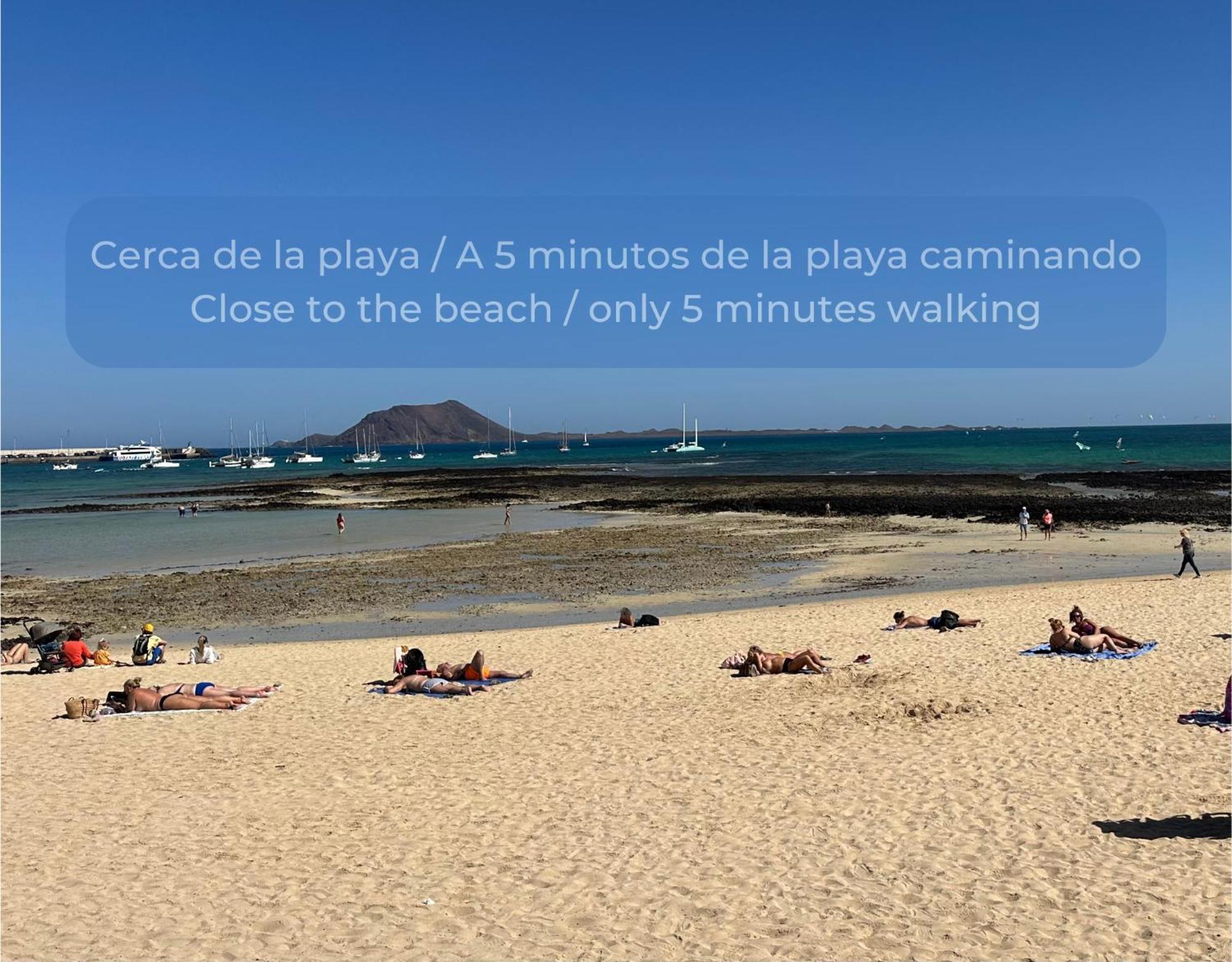 La Cotufa En El Centro De Corralejo, Dos Con Dos Banos, Terraza Privada Y Wifi