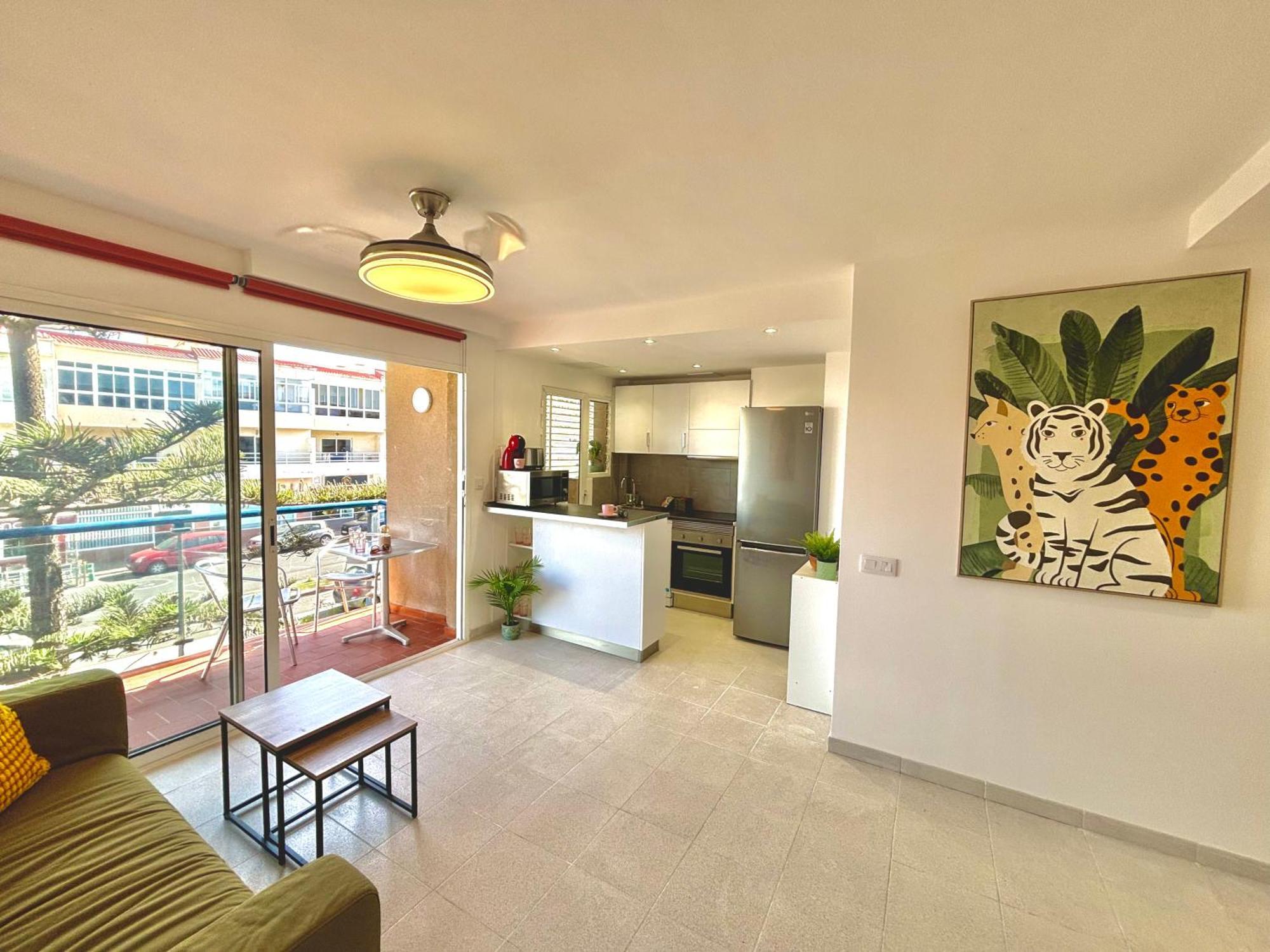 Sunny Terraced Flat In Center Apartment Corralejo
