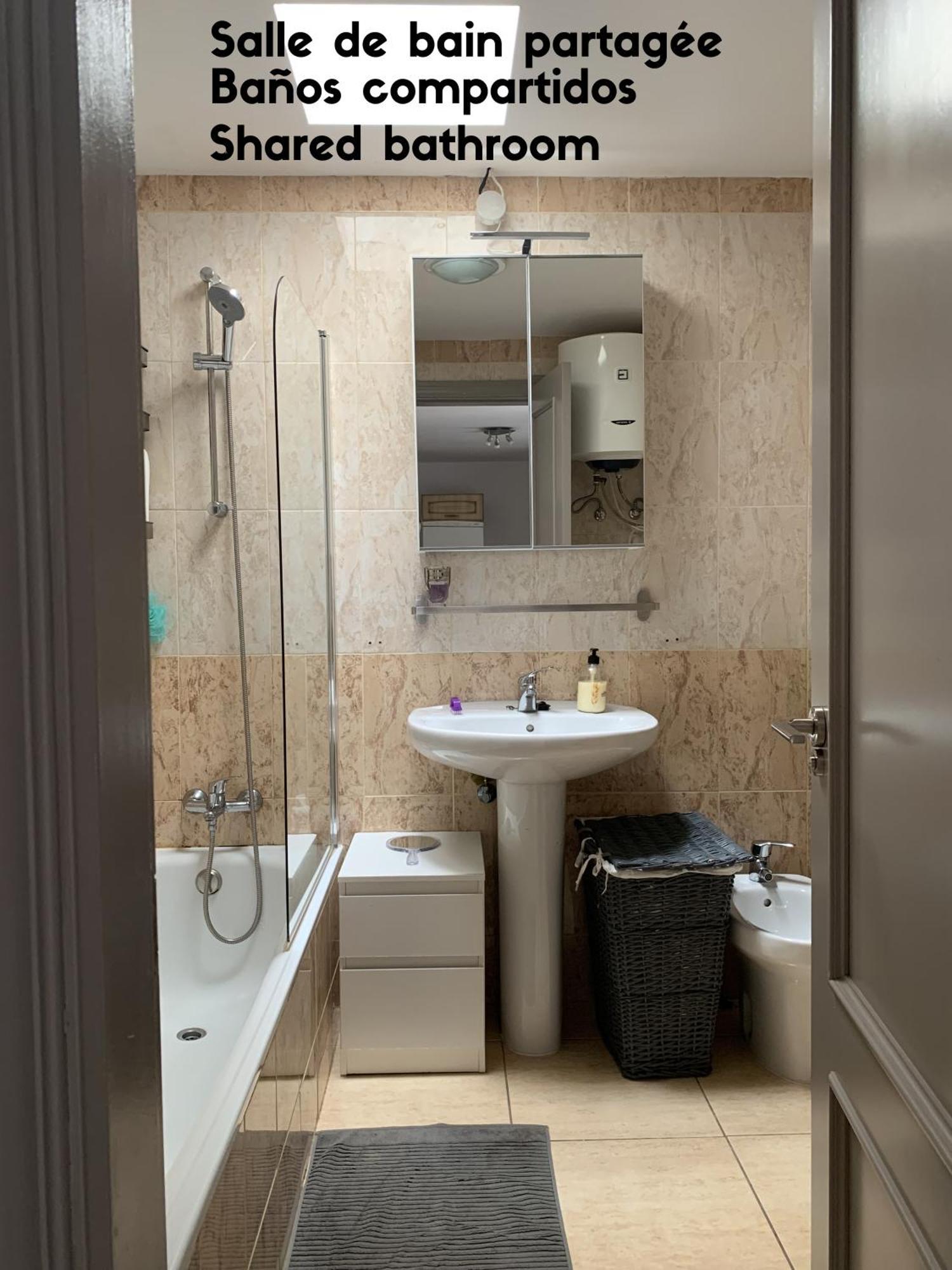 Bedroom With Shared Bathroom And Swimming Pool
