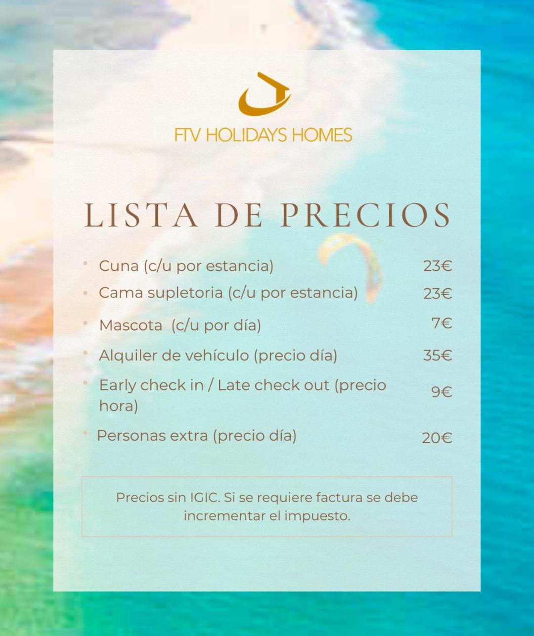 Ftv Holidays Homes Corralejo